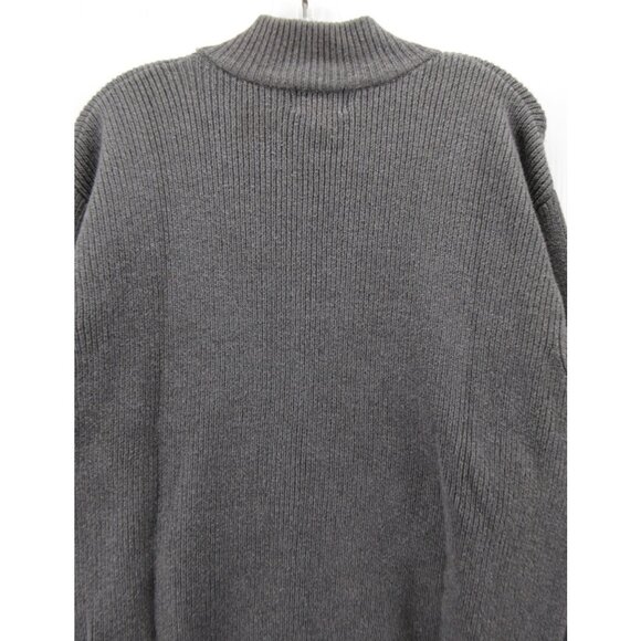 VIINTAGE LL Bean Sweater Medium Cardigan Full Zip Ribbed Chunky Classic - Picture 7 of 9